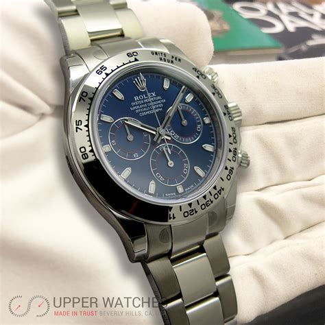 rolex daytona 116509 18k white gold automatic 40mm men's watch|rolex daytona price guide.